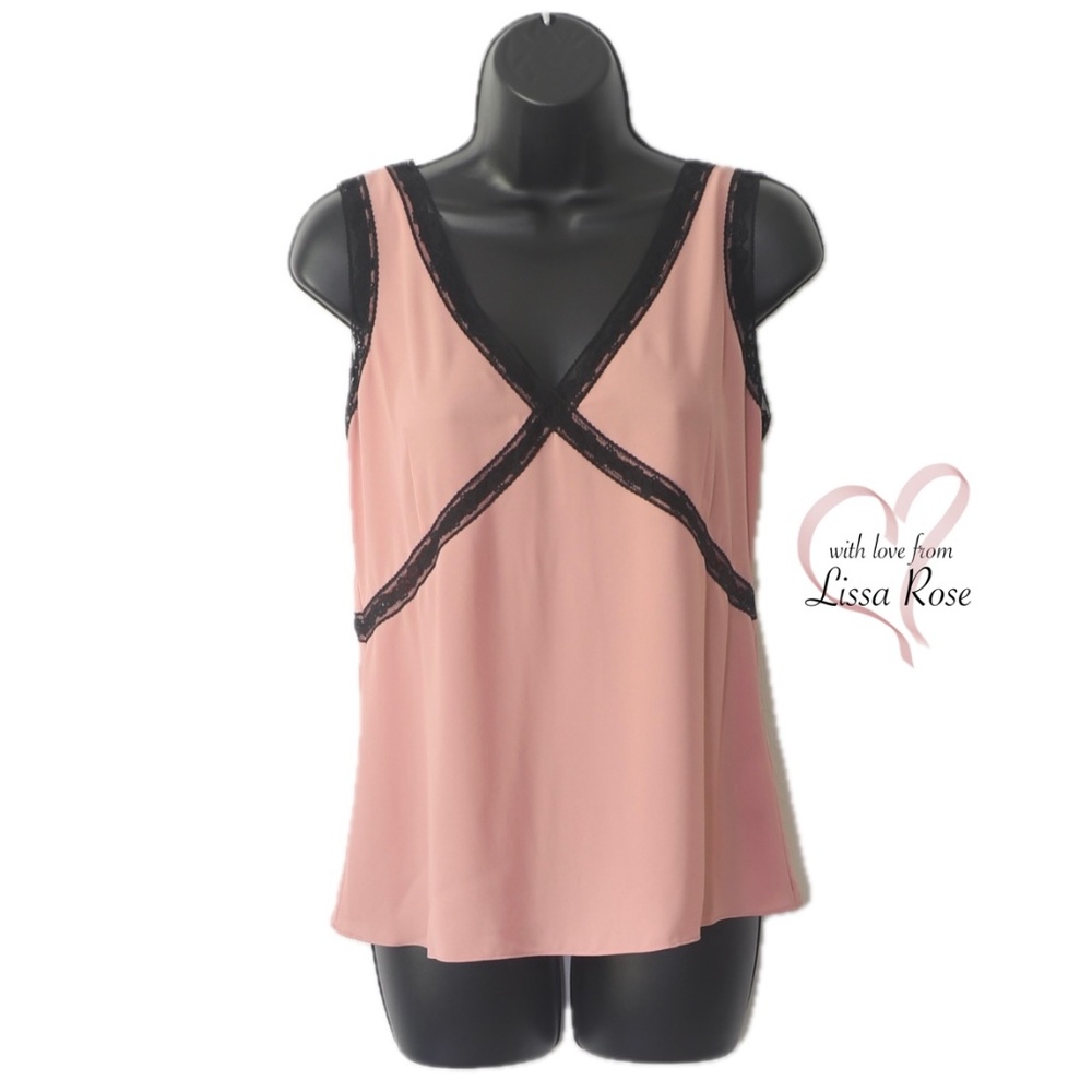 V-neck Camisole with Lace Inserts (J. Crew)